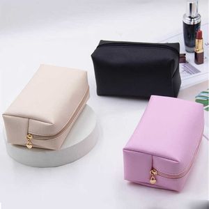 Sacs de rangement femmes sacs de maquillage de voyage en cuir PU pochette de maquillage voyage lavage toilette organisateur sac à main sac cosmétique stockage sac à main pour les filles Y2302