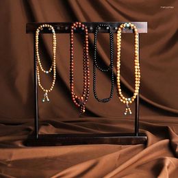 Sacs de rangement en bois 24 crochets collier bijoux cintre présentoir support/organisateur de bracelet de table