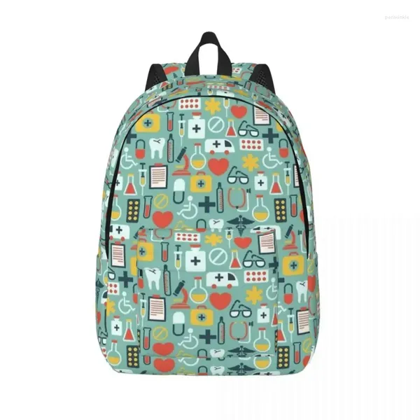 Sacs de rangement Travail de coeur Sac à dos Elementary High College School Student Bookbag Teens Daypack Durable