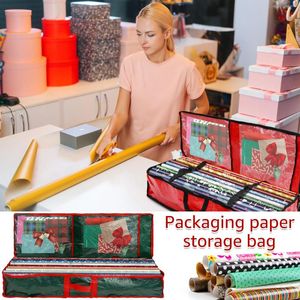 Sacs de rangement enveloppe en papier conteneur de grande capacité sac cadeau de Noël enveloppe pliable organisateur étanche-lit imperméable
