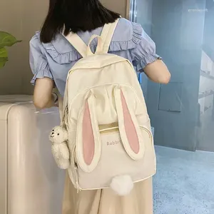 Opbergzakken Jong Meisje Schoolrugzak Vrouwelijke Grote Capaciteit Kawaii Rugzak Mochila Roze Vrouwen Bagpack Nylon Cartoon Schooltas