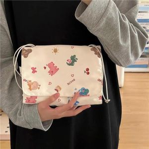 Bolsas de almacenamiento Bolsa con cremallera Capacidad de malla Multibolsillo Impresión de dibujos animados para mujer Maquillaje de viaje transparente