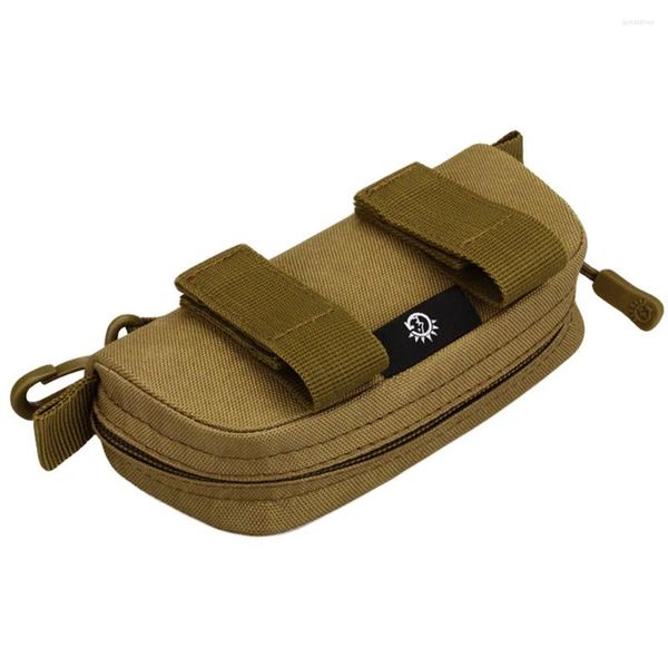 Bolsas de almacenamiento Cremallera Camuflaje Gafas Bolsa Ligera Anteojos Estuche Monedero Multifuncional Viaje Nylon Embrague Bolsa al aire libre Impermeable