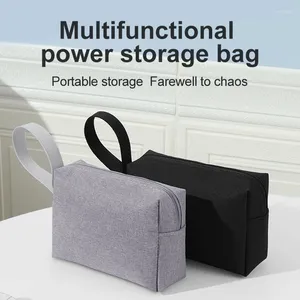 Sacs de rangement Sac de câble de données du chargeur d'alimentation Zippe