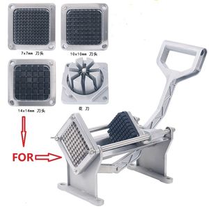 Opbergmanden 3 Blades Size Rvs Fries Machine Accessoires Chips Cutter Onderdelen Franse Fry Aardappel Snijders 230717