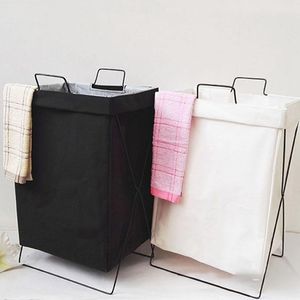 Storage Baskets ABZS Foldable Dirty Laundry Basket For Clothes Toys Household Bathroom Organizer Bags