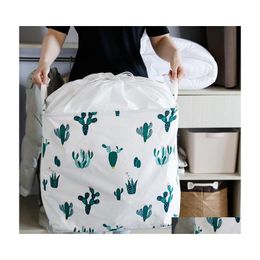 Paniers de rangement Sac Grand panier de couette pliable Les vêtements de dortoir sont stockés et organisés Livraison directe Accueil Jardin Housekee Organiz Dhmaa