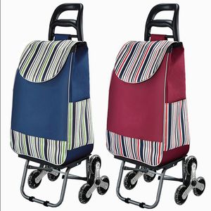 Paniers de rangement Panier de courses portable Sac de chariot de marché avec roues d'escalade pliable Durable Robuste Épicerie Bleu marine Noir Gris 230613