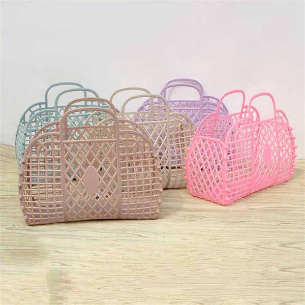 Paniers de rangement Petit panier à linge pliable salle de bain maille organisateurs de rangement en plastique portables pour le stockage de vêtements ménagers 23X9X17CM