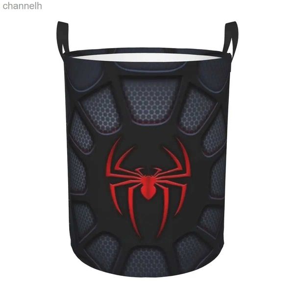 Paniers de rangement Spider Washing Machine Grand panier de rangement petit animal Cartoon Mute Toy Box Organisateur sur Internet YQ240407