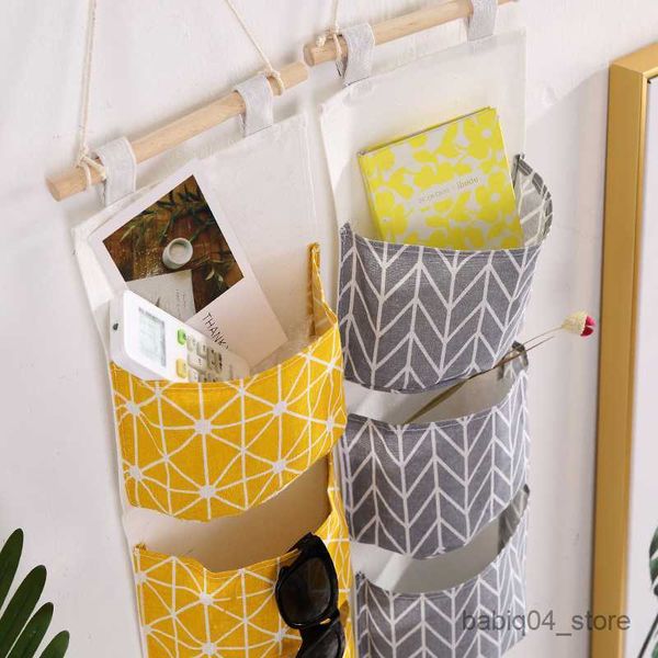 Paniers De Rangement Tenture Murale Sac Poche Cintre Salle De Bains Sac Suspendu Sac De Rangement Pliant Chambre D'enfants Pochette Décor À La Maison Sac De Rangement Articles Divers R230726