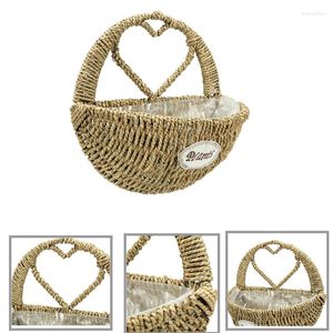 Paniers de rangement tenture murale panier en osier S/L ménage fleur pépinière Pot planteur Vase rotin conteneur maison jardin décor