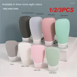 Bouteilles de rangement 1/2/3pcs 30/60/90ml Silicone Travel Bottle Shampooing Lotion Gel Gel Squel