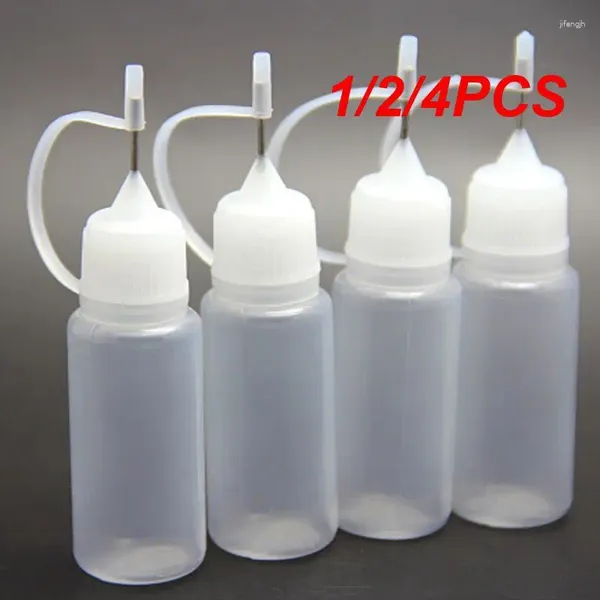 Bouteilles de rangement 1/2 / 4pcs 10 ml Plastic Poubliable APPLICATION BOTTE REMPLILLABLE DROITS