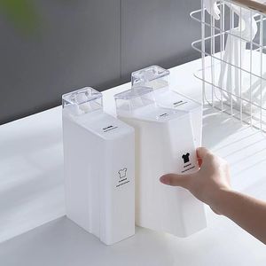 Bouteilles de stockage 1,2 l, adoucisseur de détergent, grande capacité, organisateur de toilettes réutilisable, Gel douche emballé de remplacement