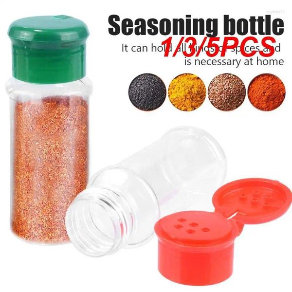 Botellas de almacenamiento 1/3/5pcs 100mlsoning shaker especias de plástico jarras cajas de pimienta de sal para la cocina organizador de herramientas de gadgets