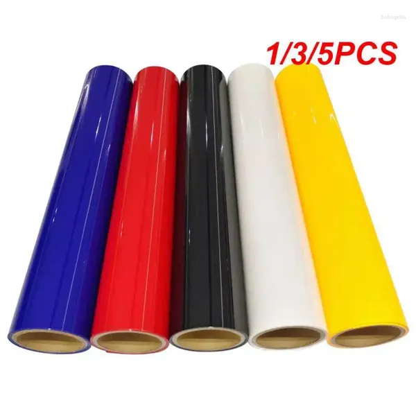 Botellas de almacenamiento 1/3/5PCS Película de transferencia gráfica de color sólido Impresión estirable y duradera Productos para el hogar Decorativo Simple para