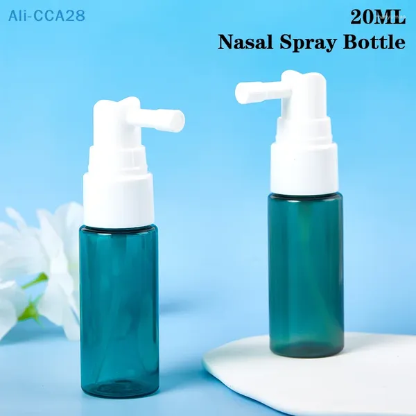 Botellas de almacenamiento 1/5pcs 20 ml de plástico Botella nasal Atomizador recargador de la garganta vacío Bomba de pulverización de la limpieza de snoot