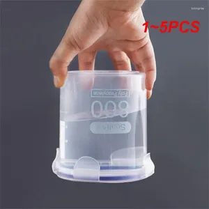 Bouteilles de rangement 1 à 5 pcs Boîte de nourriture Scellée en plastique scellé Candue séchée pots avec couvercle Réparties Conteneurs de réservoir