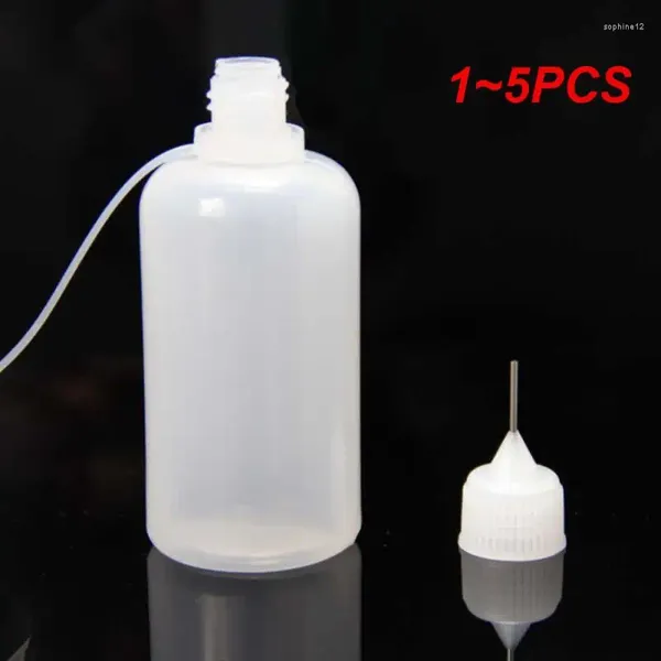 Bouteilles de rangement 1-5pcs tube à aiguille vide bouteille en plastique sous-bâton PE sinhole ravitaillement compromis bouche pointu douce