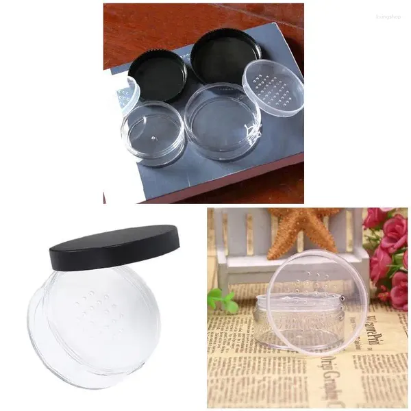 Bouteilles de stockage 1 pcs vide pot de poudre en vrac avec tamis cosmétiques maquillage pot conteneur pour voyage