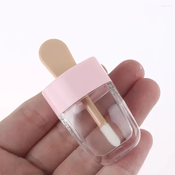 Botellas de almacenamiento 1 PCS Botella de glaseado de labios helado Tubo vacío Lápiz labial de relleno Fashion Liquid Dispensing