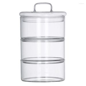 Opslagflessen 1 Set Bowl Multi-layer Stapelbare containers Containers Vries voor vriezer Transparante fruitpot voor koelkast
