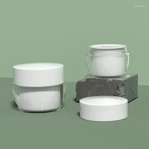 Opslagflessen 10/20 stcs 30/50 g high-end cosmetische pot make-upcontainer lege plastic crème met dubbele wandoogcrème/masker/lotion