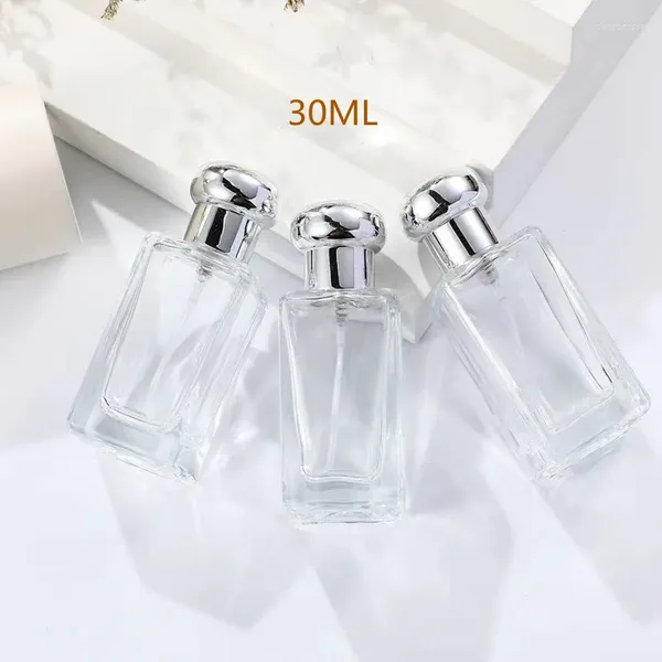 Botellas de almacenamiento 10/20 unids 30 ml Vacío Botella de spray de vidrio transparente Perfume a granel Envase cosmético Fragancia Atomizador Embalaje de viaje portátil