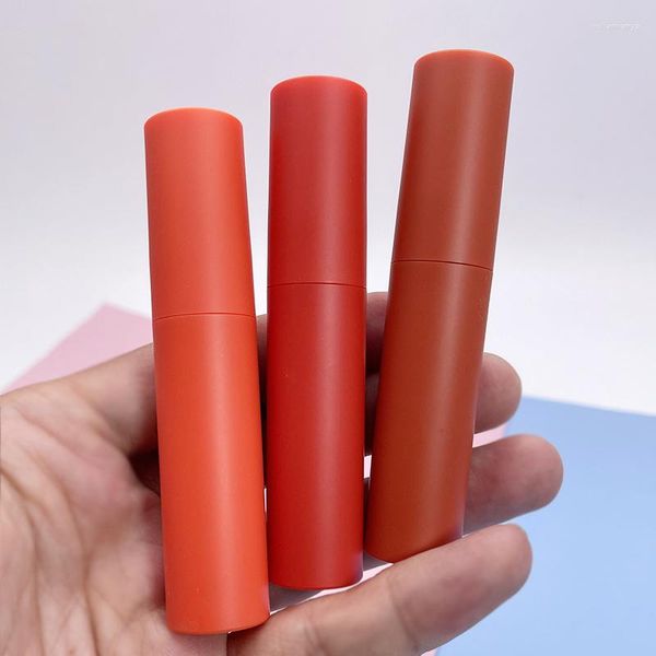 Bouteilles De Stockage 10 / 25pcs Rouge Givré 3ml Tubes De Baguette De Brillant À Lèvres Vides Tube De Brillant À Lèvres Cosmétique Avec Bouchons Petit Maquillage Liquide Fard À Paupières