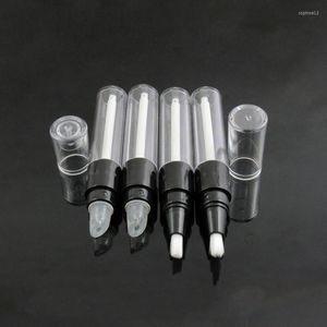 Opslagflessen 10/30/50 stks 4 ml Lip Gloss Tube/Bottle Lege Ronde Mini Twist Pen Wegwerp Plastic Dial Up met siliciumtip