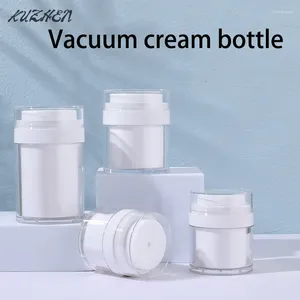 Bouteilles de rangement 10/30 ml Jar de pompe sans air divisé réutilisable flacons acryliques bouteille de voyage portable de voyage portable Cream Cream Lotion Storager