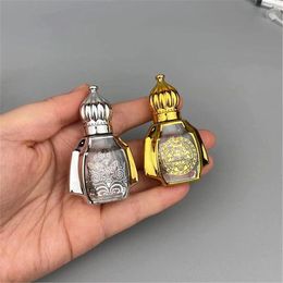 Opslagflessen 10 ml Roll-on vintage luxe mini-glas Essentiële oliën Parfum Revulbare Arabische kristalvloeistofcontainer