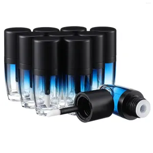 Bouteilles de rangement 10 pcs 5 ml à lèvres brillant à tube vide bouteille rechargeable récipient de gradient grosé emballage de rouge à lèvres