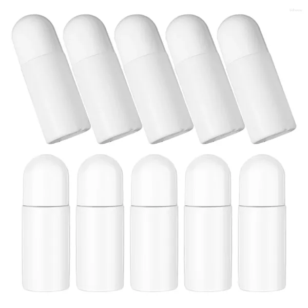 Bouteilles de stockage 10 pcs en bouteille Roller Walker Conteneur Parfum Vide Plastique Roller-on Parfums de voyage