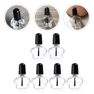 Opslagflessen 10 pc's lege glazen fles Diy nagellak transparante nagels gel toiletische reiscontainers zwart voor lippenstiftbuis