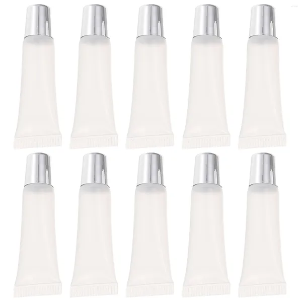 Bouteilles de rangement 10 pcs tube vide de récipients à lèvres glaçage du tuyau de gloss