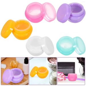 Bouteilles de rangement 10 pcs pour visage crème pot de voyage maquillage portable remplissage de plastique rechargeable en plastique vide pour