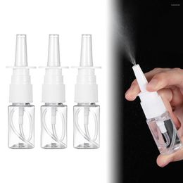 Flessen opslag 10 pc's fijne mistspuiters helder spuitfles lege nasale reiniging pekelneus