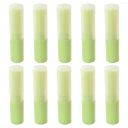 Bouteilles de stockage 10 pièces pot Tube de brillant à lèvres vide en plastique pour conteneurs de maquillage Tubes de brillant à lèvres