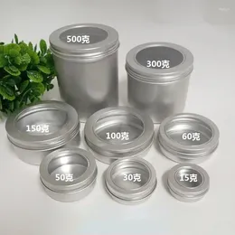 Bouteilles de stockage 10 pièces/lot 50g - 60g pot de crème cosmétique en aluminium pour bougie cadeau de bonbons