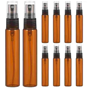 Bouteilles de rangement 10 pcs mini-parfum rechargeable bouteille de pulvérisation de bouteille en verre de récipient en verre voyage vide
