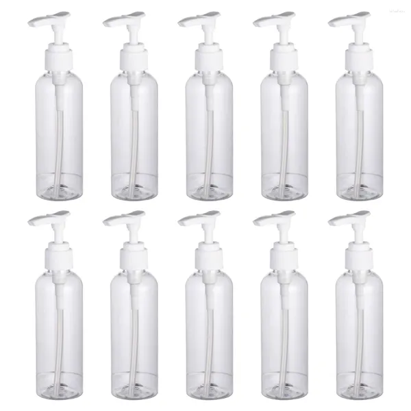 Bouteilles de stockage 10 pcs Pompe Lotion Bouteille avec épaule ronde Spigot Liquide Émulsion Shampooing Distributeur Support