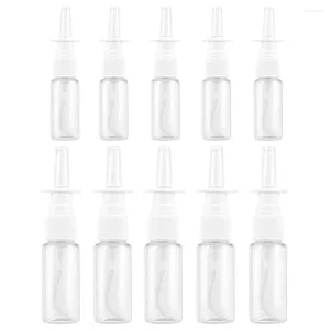 Opslagflessen 10 pc's Rhinitis Spray Bottle Travel Travel Liquid Sprayer Water Container Plastic Make -up Toner Cosmetica