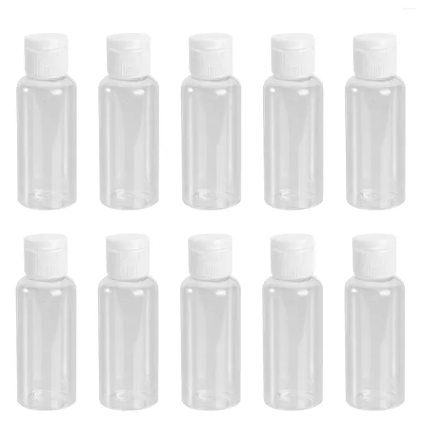 Bouteilles de rangement 10 pc contenants de voyage Spray de bouteille de 50 ml pour la lotion de cheveux petit plastique