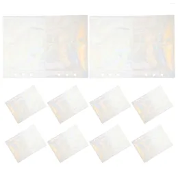 Opslagflessen 10 vellen doorzichtige binder Po-hoespagina's Pp-container Ansichtkaart Zakvullingen Boek