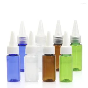 Opslagflessen 100 15ML Piont Monddop Fles Plastic Cosmetische Container Hervulbare Haarpermanent Vloeistof Essentie Olie Druppelaar Knijp Make-up