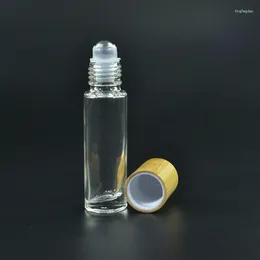 Bouteilles de rangement 100 5 ml de bambou lèvre 30g pots en verre givré recyclé avec couvercles pot cosmétique pour le visage de crème pour le visage
