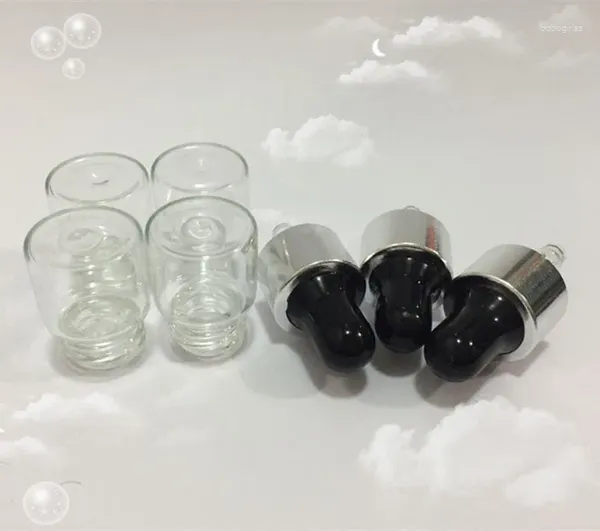 Bouteilles de rangement 100 pcs 1 ml comptant en verre transparent pour le parfum d'huile essentielle de parfum rechargeable bouteille d'échantillonnage mini déodorant