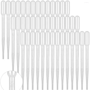 Bouteilles de stockage 100 PCS 3ML Pipettes compte-gouttes transfert d'huile essentielle oeil en plastique jetable pour les expériences scientifiques artisanat outils de maquillage